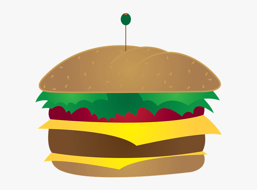 Cheeseburger, Burger, Fastfood, Food, Beef, Lunch, HD Png Download