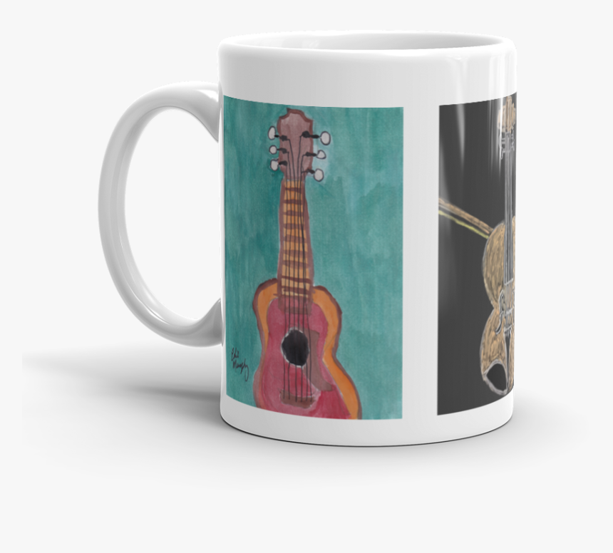 Image Of Guitar And Fiddle Coffee Mug - Coffee Cup, HD Png Download