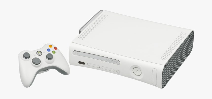 Microsoft Xbox 360 Pro Flat Wcontroller L - Xbox 360 White Console, HD Png Download