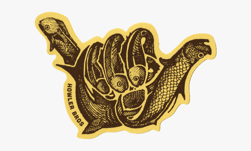 Howler Brothers Shaka Sticker - Illustration, HD Png Download