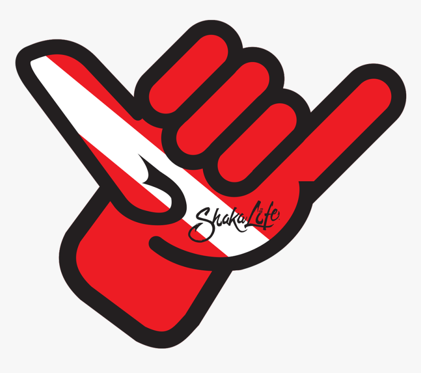 Shaka Hand Die Cut Vinyl Decal 
 Class Lazyload Blur, HD Png Download