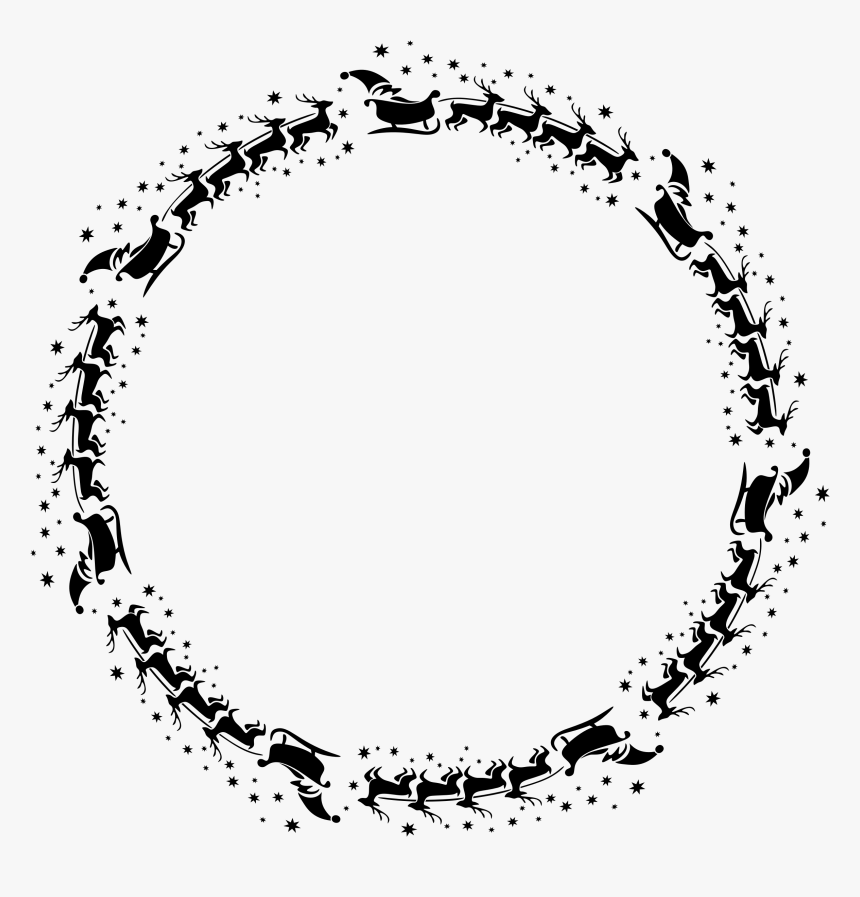 This Free Icons Png Design Of Barbed Wire Circle 2 - Birthday Border Black And White Png, Transparent Png