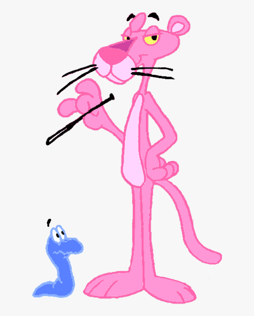 The Pink Panther And Blue Racer - Pink Panther With Snake, HD Png Download