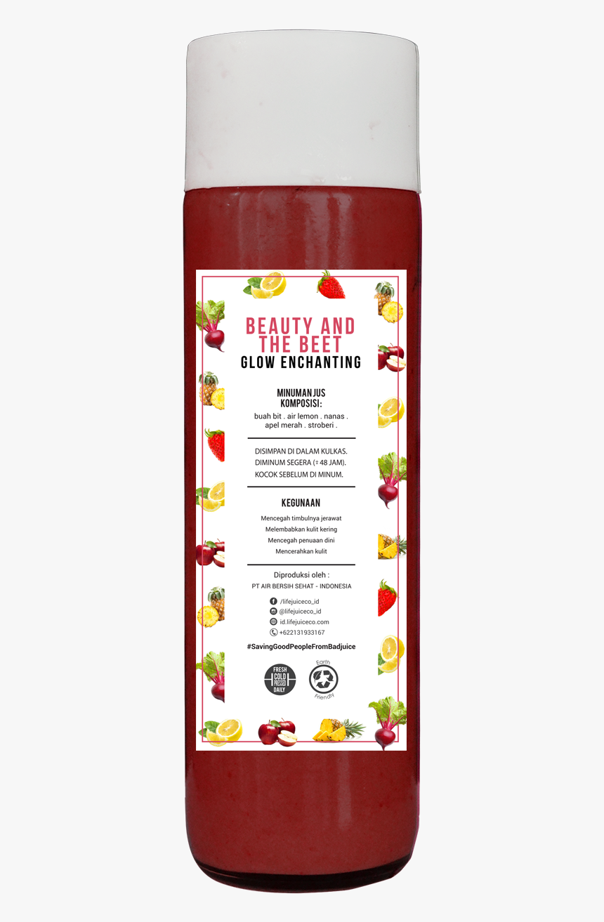 Beauty And The Beet - Cold Press Juice Pink, HD Png Download