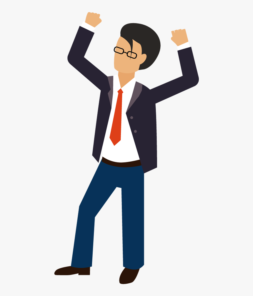 1dsp 20160201 Business - Cartoon Man With Hands Up, HD Png Download