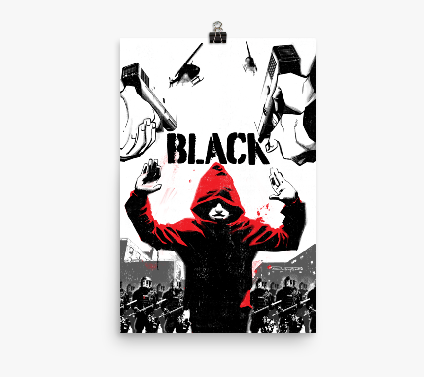 Black Poster ∙ Hands Up - Kwanza Osajyefo Comic Black, HD Png Download