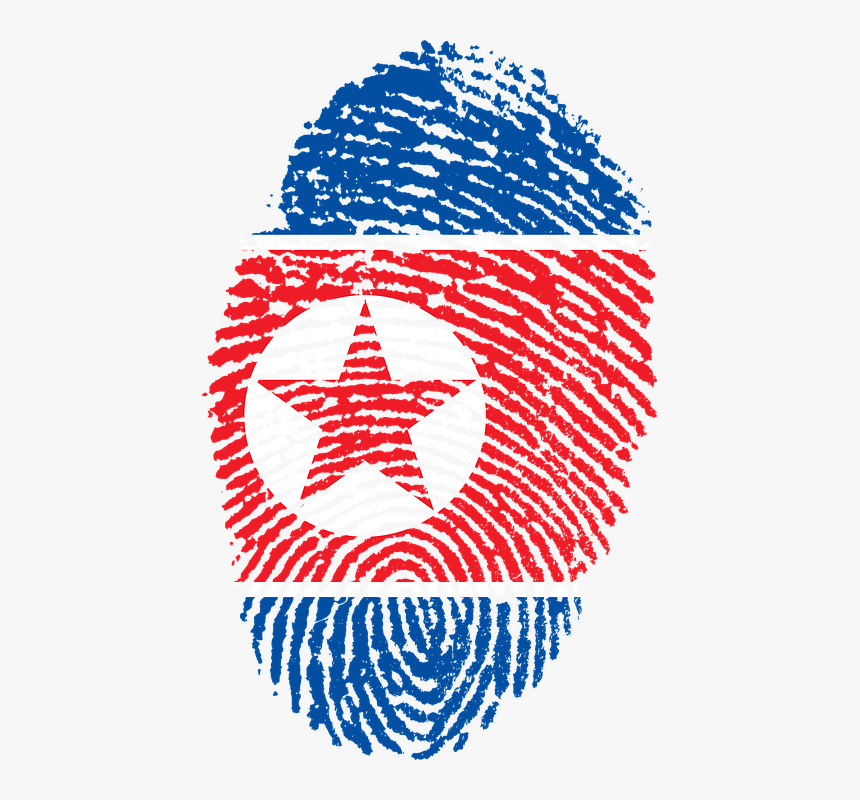 North Korea, Flag, Fingerprint, Country, Pride - Morocco Fingerprint, HD Png Download
