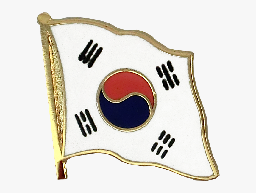 Flag Lapel Pin South Korea - South Korean Flag Pin, HD Png Download