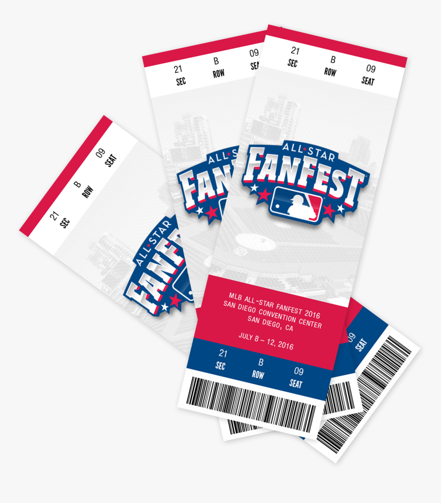 Buy Tickets For The 2016 Mlb All-star Fanfest - Mlb All Star Tickets, HD Png Download