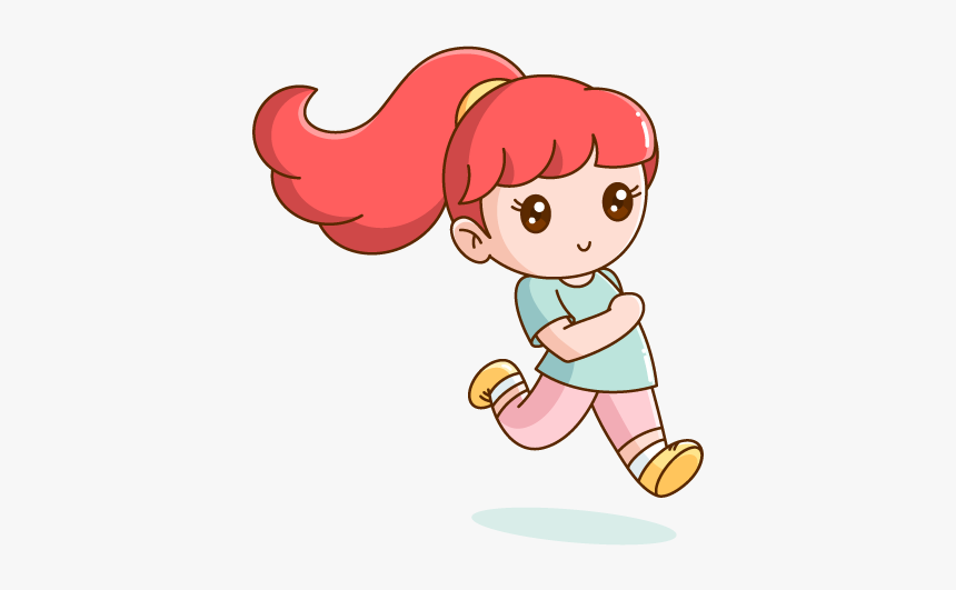 Jogging In The Park On A Nice Spring Day Park Jogger - Cartoon, HD Png Download