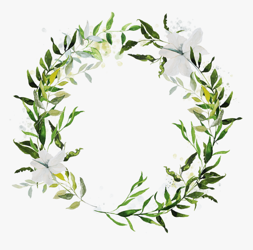 #crown #flower #print #leaf #flowercrown #leafcrown - Greenery Save The Date Cards, HD Png Download