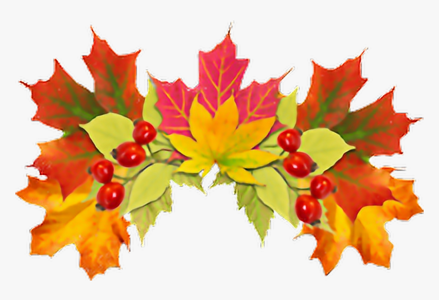 #fallleaves #crown #corona #headband #fallleavesnature - Fall Leaves Crown Png, Transparent Png