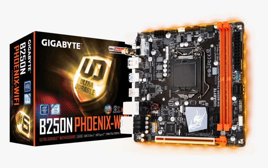 Gigabyte B250n, HD Png Download