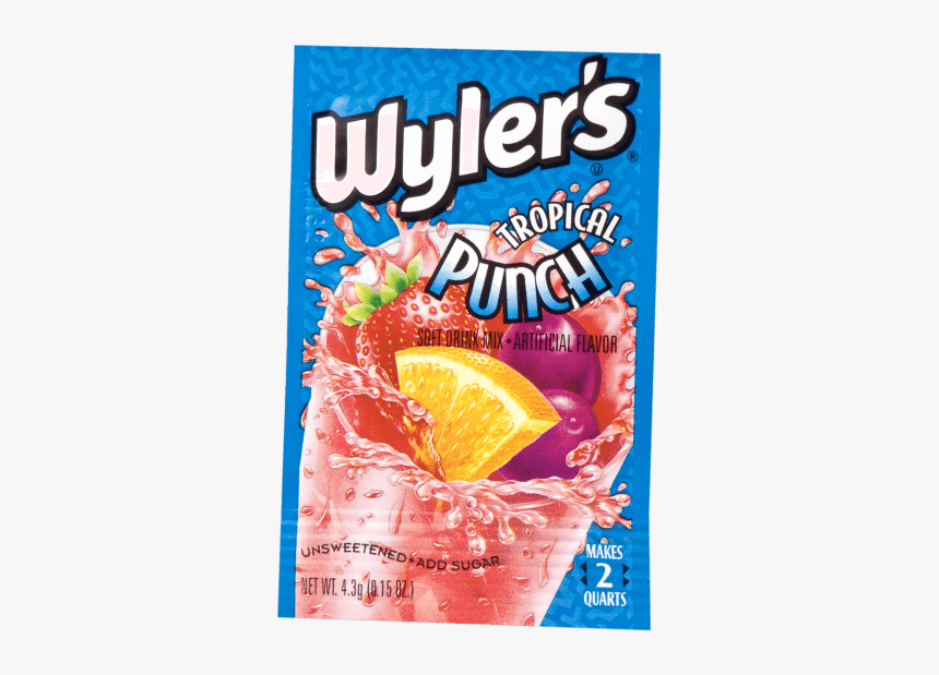Wyler’s Tropical Punch - Wyler's Drink Mix 2 Qt, HD Png Download