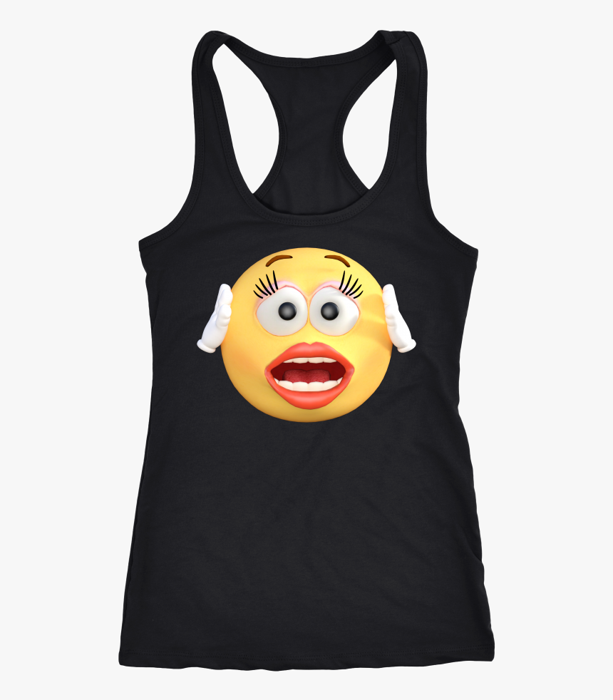 Dreamoctane Women Shock Emoji Tank Top - Active Tank, HD Png Download