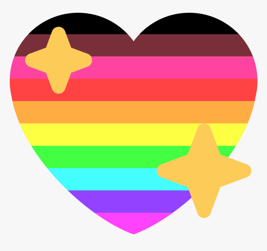 Remember These These Got A Ton Of Notes Last Year, - Pride Sparkle Heart Emoji, HD Png Download