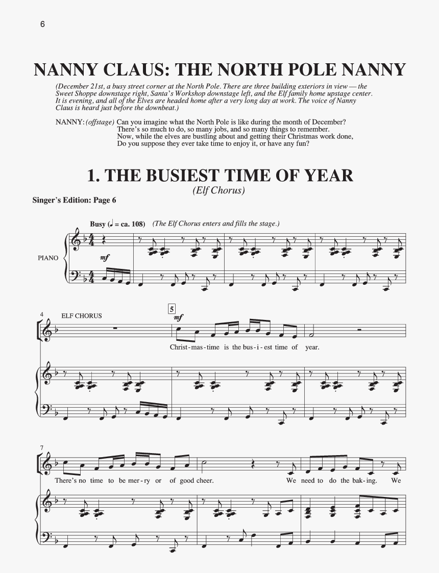 Nanny Claus The North Pole Nanny , Png Download - Piano, Transparent Png