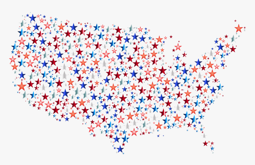 Blue,heart,symmetry - Prismatic Map Usa, HD Png Download