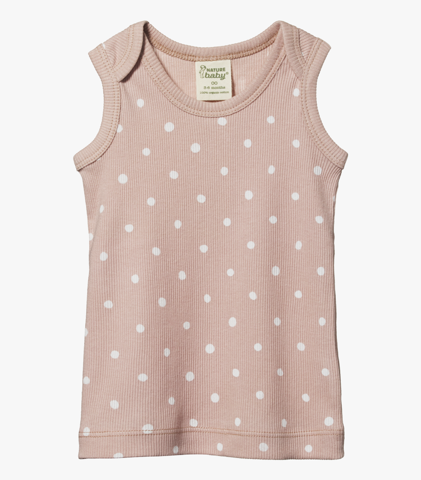 Cotton Rib Singlet - Polka Dot, HD Png Download