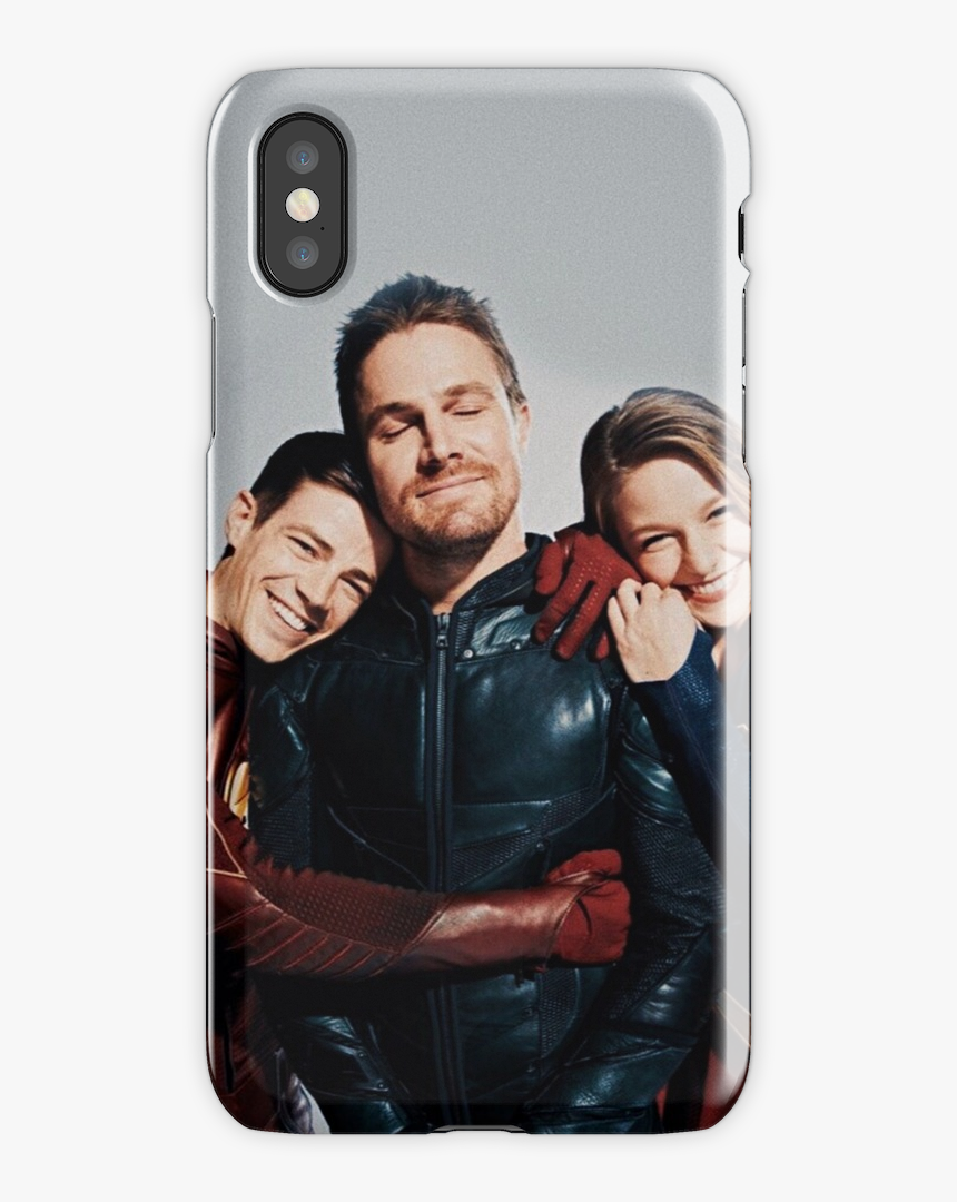 Stephen Amell And Grant Gustin And Melissa Benoist, HD Png Download