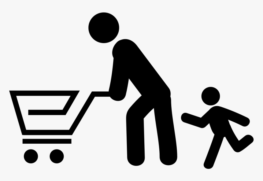 Father And Son Shopping - Portable Network Graphics, HD Png Download