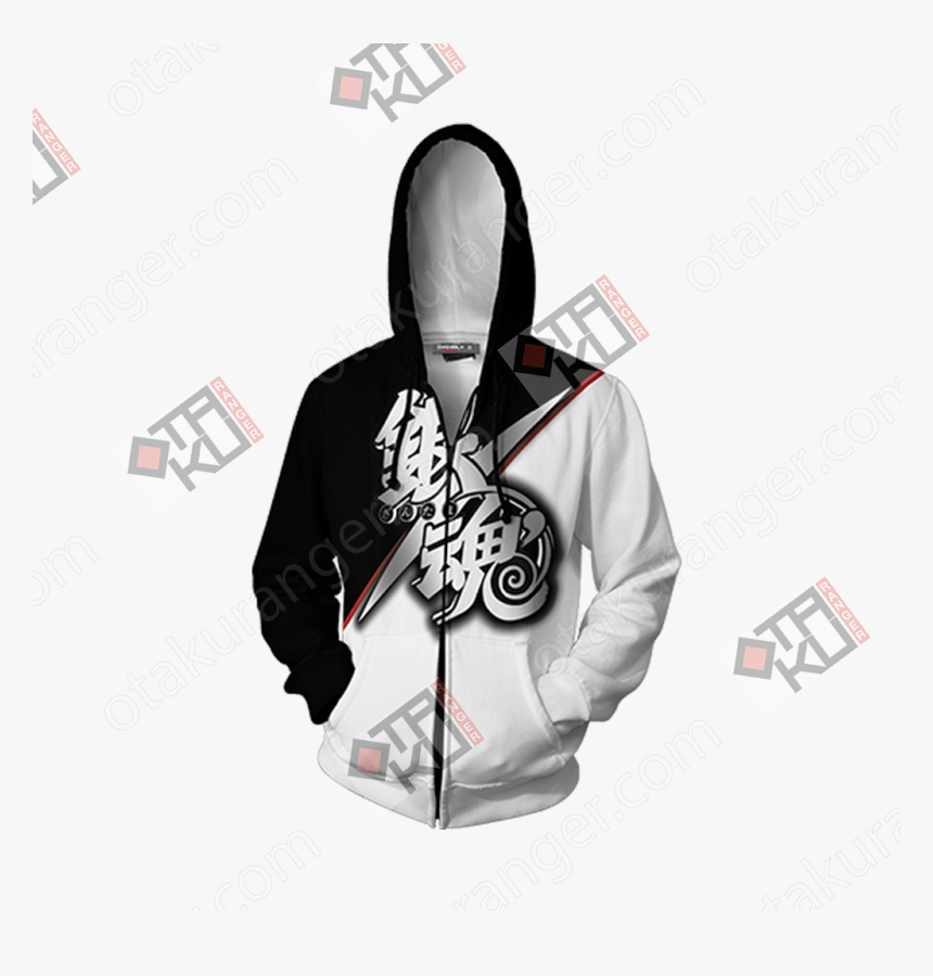 Gintama Unisex Zip Up Hoodie Jacket - Evangelion Asuka T Shirt, HD Png Download