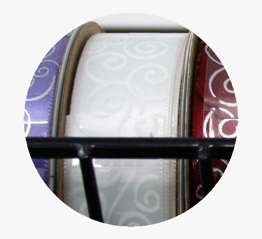 Swirl Pattern Ribbon White/white - Circle, HD Png Download