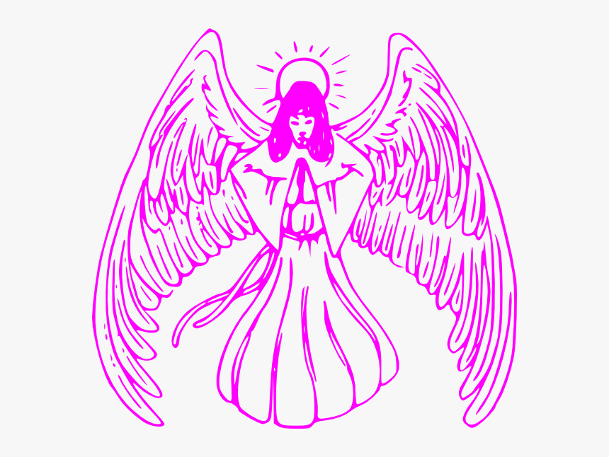 Pink Guardian Clip Art - Angel Clip Art, HD Png Download