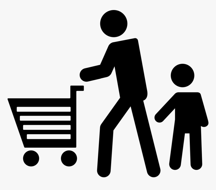 Transparent Father And Son Png - People Shopping Cart Icon, Png Download