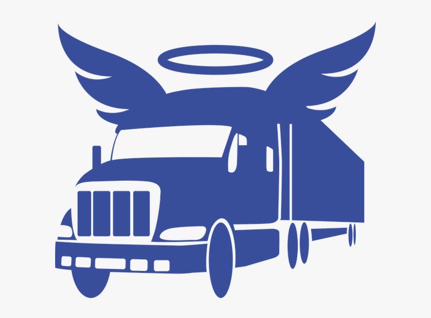 Angel, Wing, Guardian Angel, Protection, Truck - Semi Truck With Angel Wings, HD Png Download