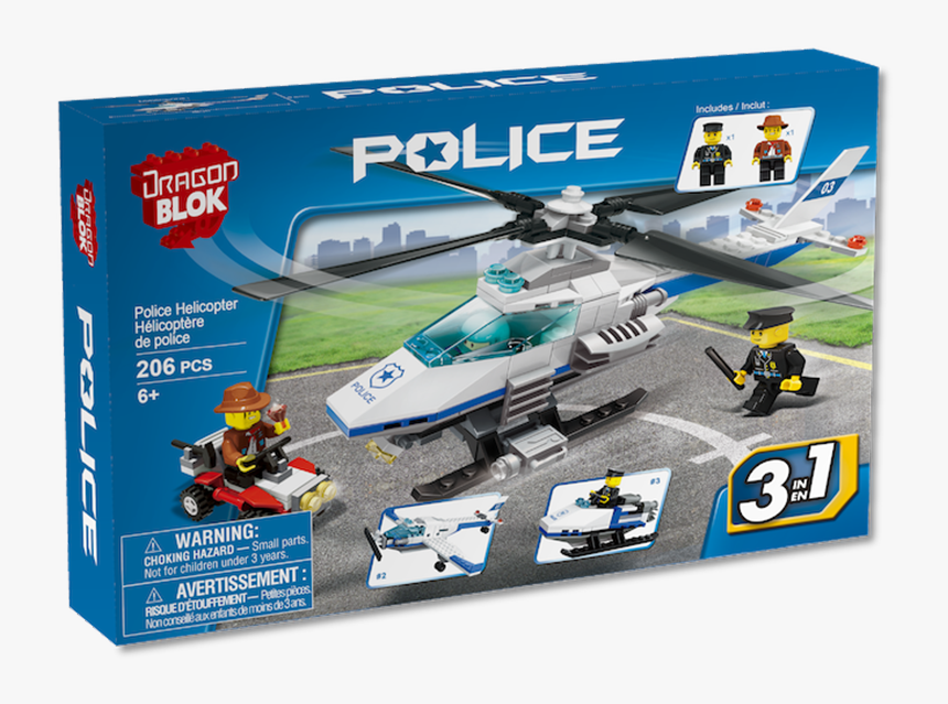 Police Helicopter - Lego, HD Png Download