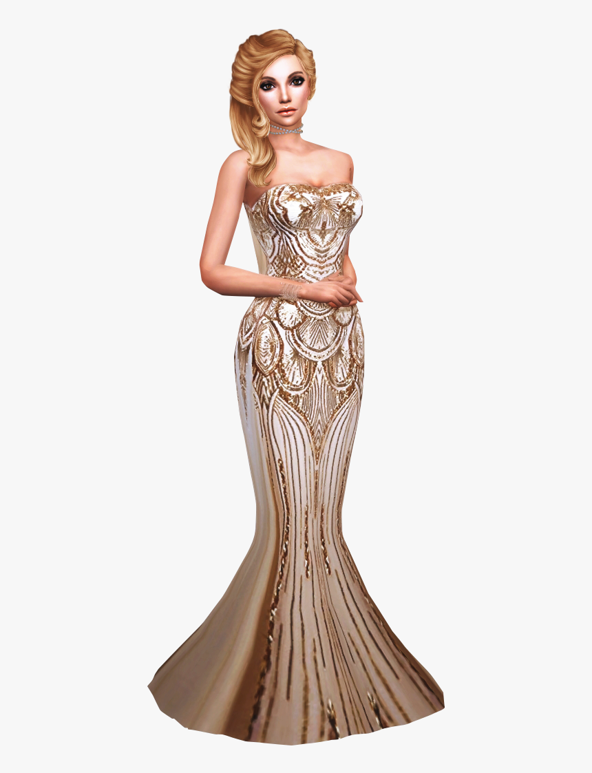 Qcznyth - Gown - Gown, HD Png Download