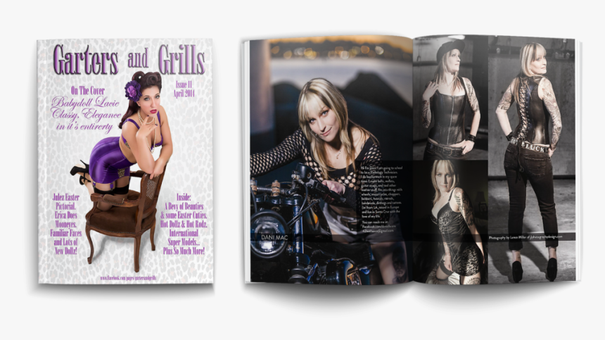 Garters And Grills Magazine April 2014 Render1 - Girl, HD Png Download