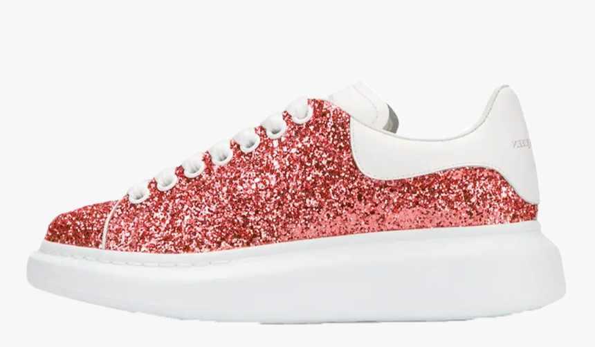 alexander mcqueen red glitter