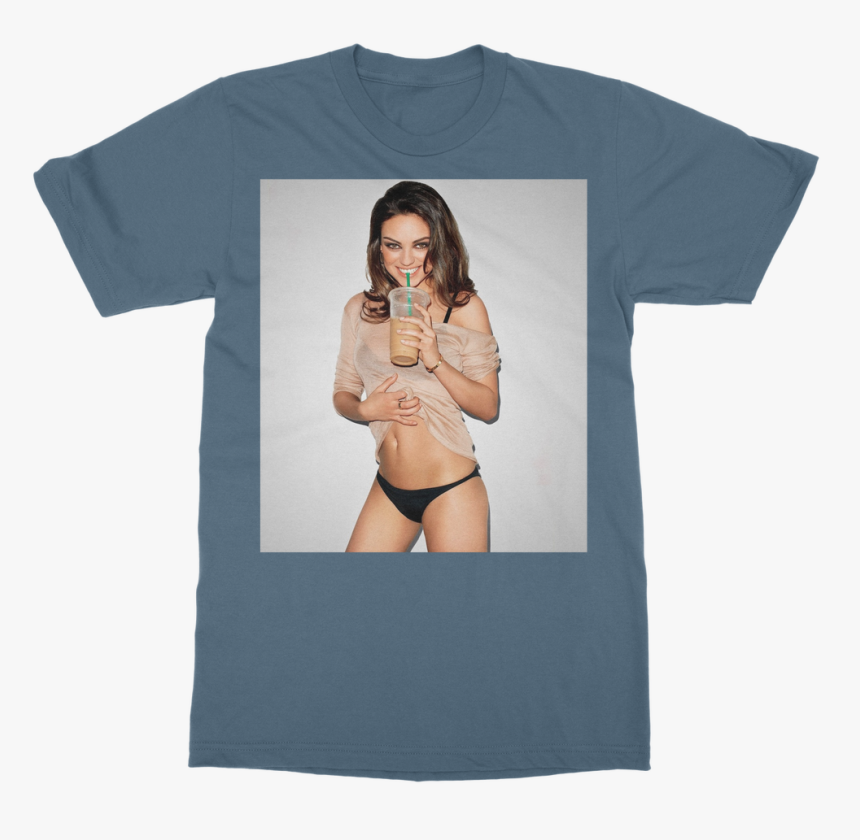 Mila Kunis Classic Adult T-shirt 
 Class - Mila Kunis Gq Cover, HD Png Download