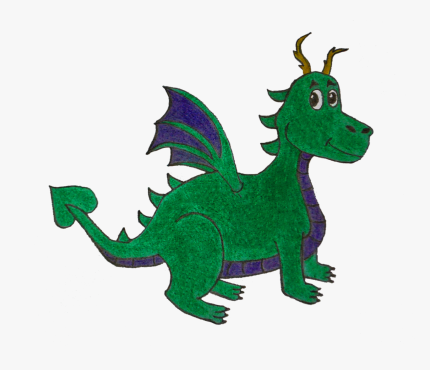 Dragon Dibujo A Color, HD Png Download