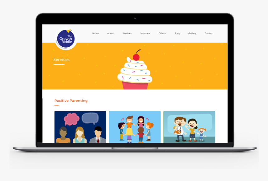 Wizdumb-the Growth Ridddle Laptop Mockup - Led-backlit Lcd Display, HD Png Download