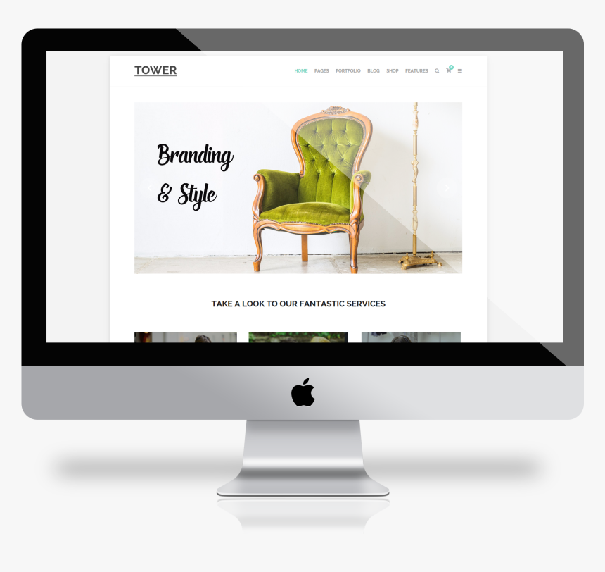 Imac Mockup Png - Imac Website Mockup Png, Transparent Png
