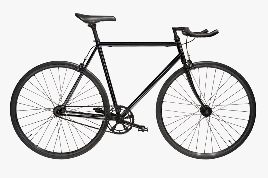 Black Black Bullhorn Black - All Black Single Speed Bike, HD Png Download