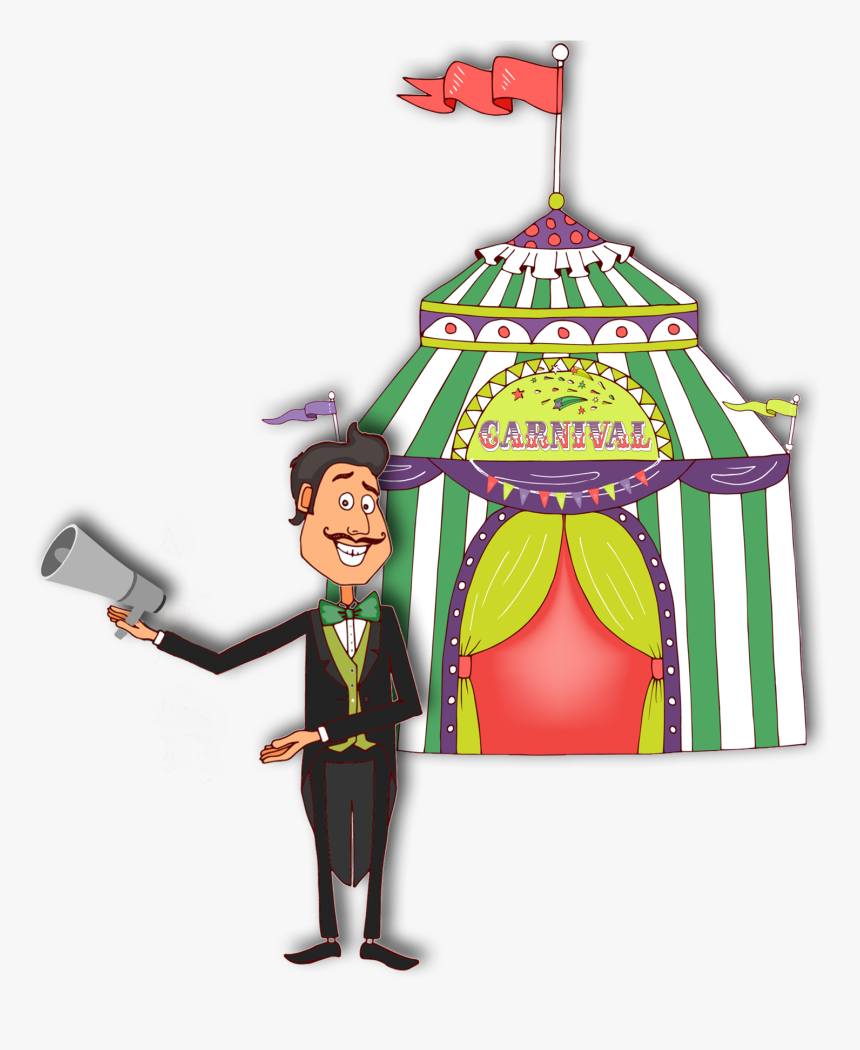Carnival Barker Announcing Back To School Fair, HD Png Download