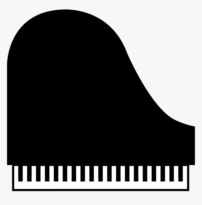 Piano Icon Clip Arts - Baby Grand Piano Top View, HD Png Download