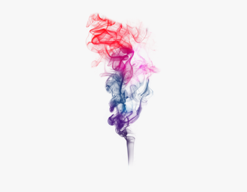 #fumaça #smoker #colorido #fumo #noite #neon #rainbow - Illustration, HD Png Download