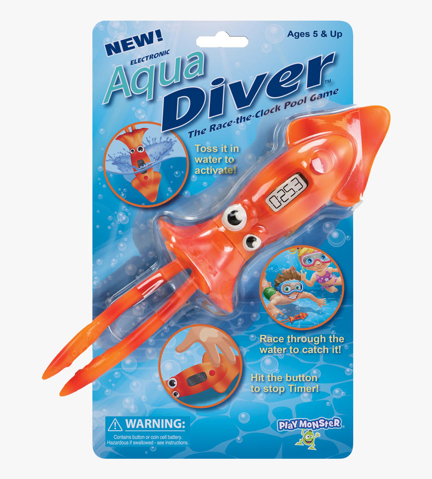 Aqua Diver Squid, HD Png Download