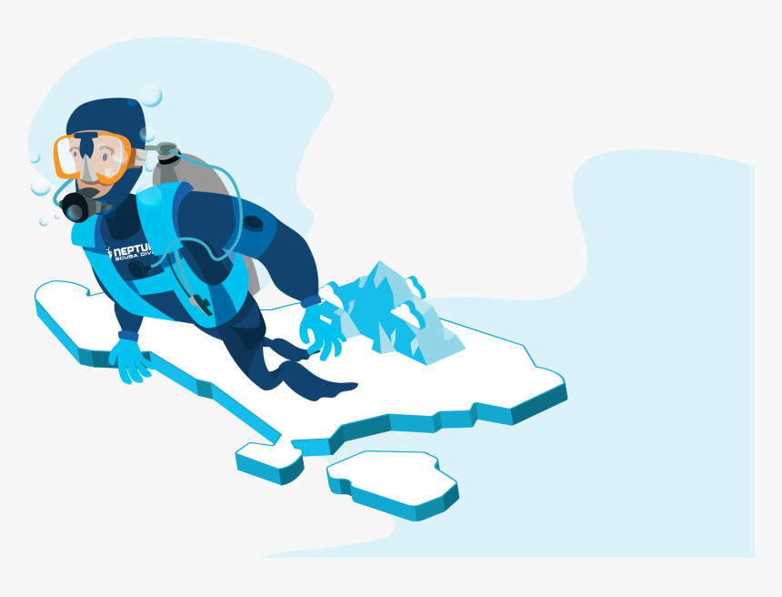 Sidemount Diving Cartoon, HD Png Download