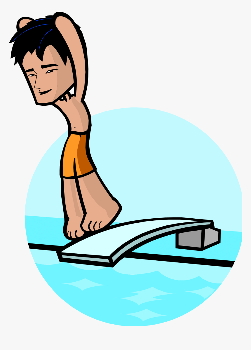 Diving From A Diving Board Clipart, HD Png Download