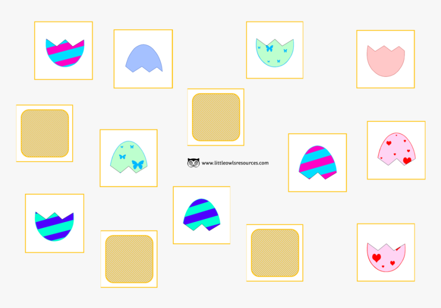 Match Egg Halves Cards Cover, HD Png Download