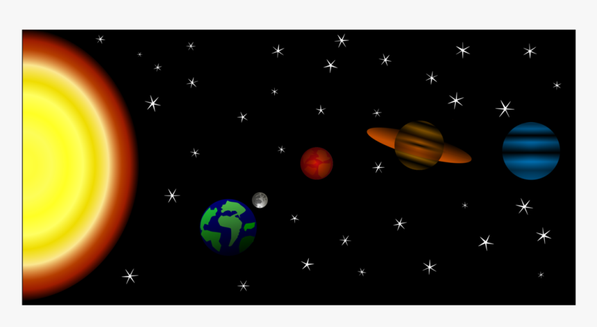Atmosphere,astronomical Object,space - Sistema Solar En Inkscape, HD Png Download