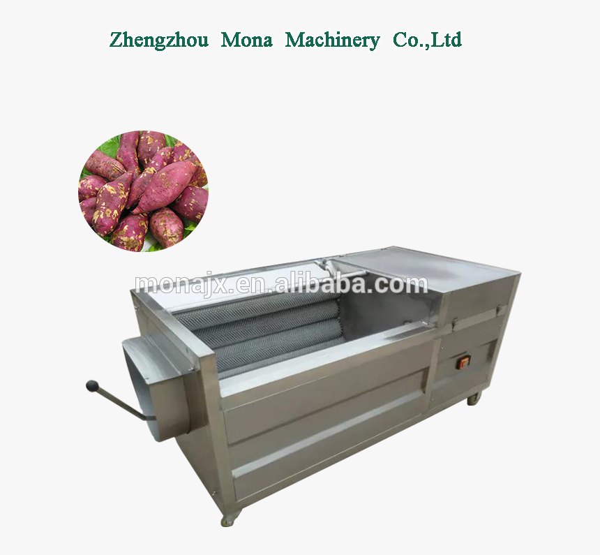 Automatic Brush Type Cassava Washing And Peeling Machine - Drawer, HD Png Download