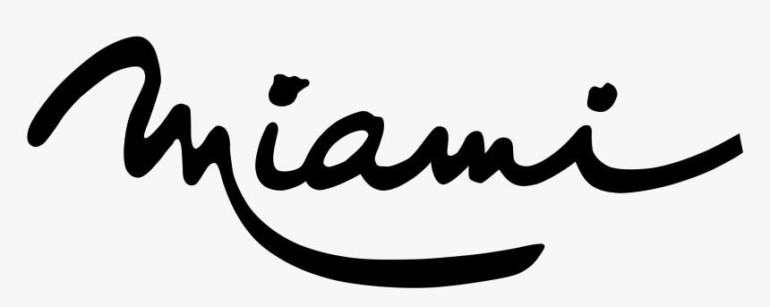 Miami Black And White Logo, HD Png Download