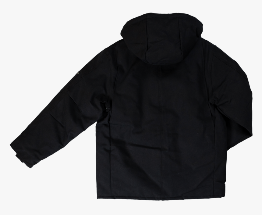 Tough Duck Mens Antarctica Polyfill Parka Black Back - Hoodie, HD Png Download